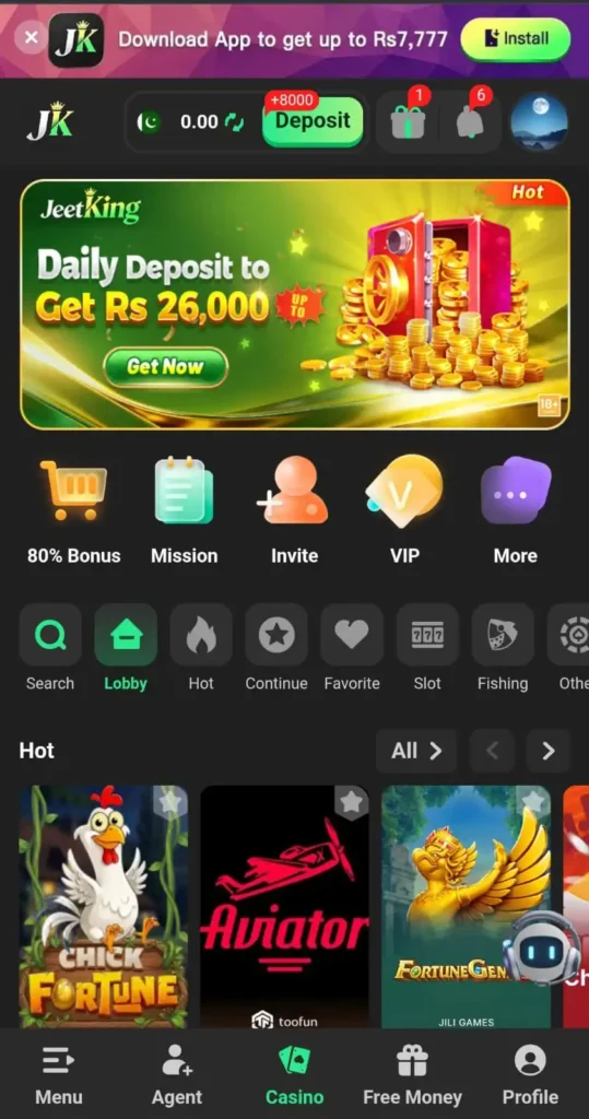 JeetKing Game Earning App