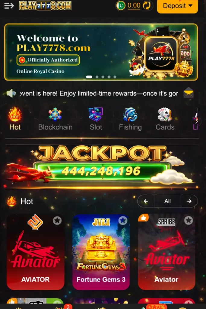 Play7778 Game Earning App