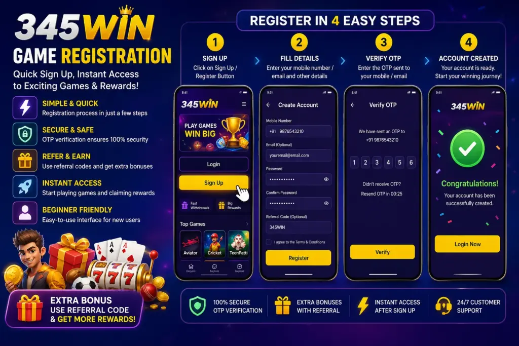 345win Game Registration