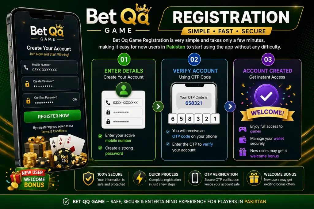 Bet Qq Game Registration