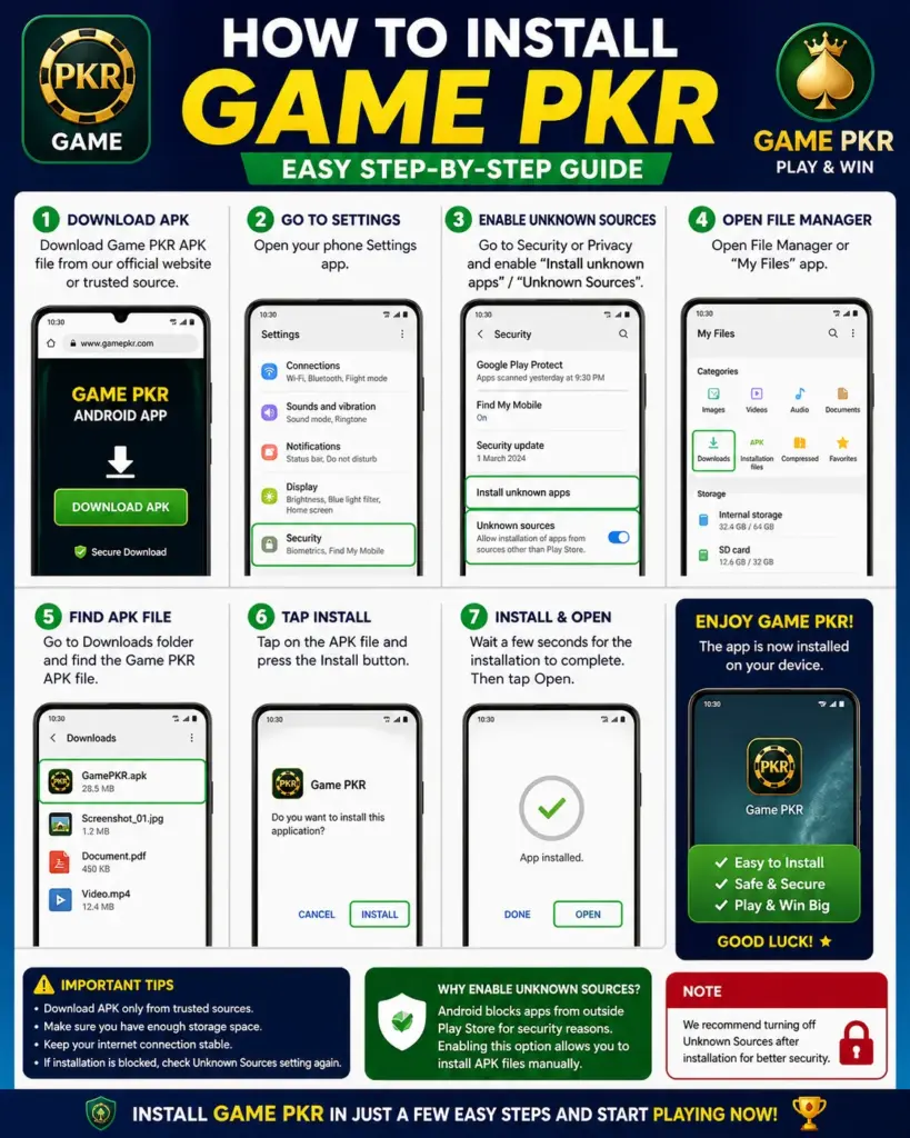 Game Pkr install