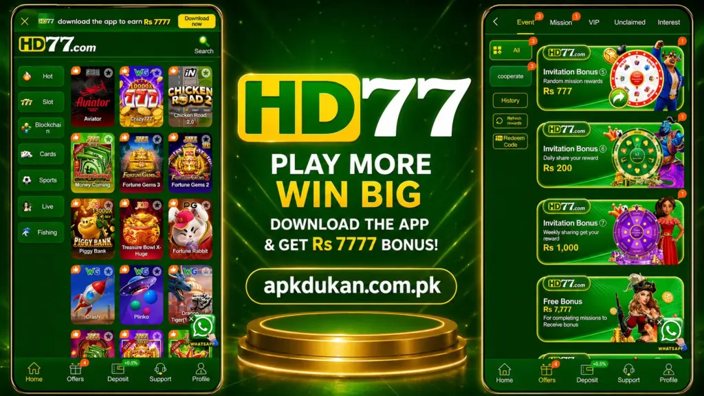 Hd77 Game Earning Platform