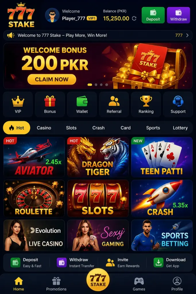 777 stake game apk