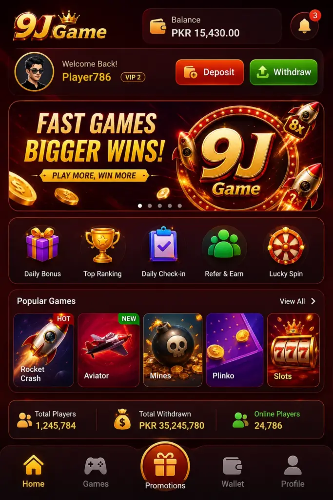 9j Game Earning App