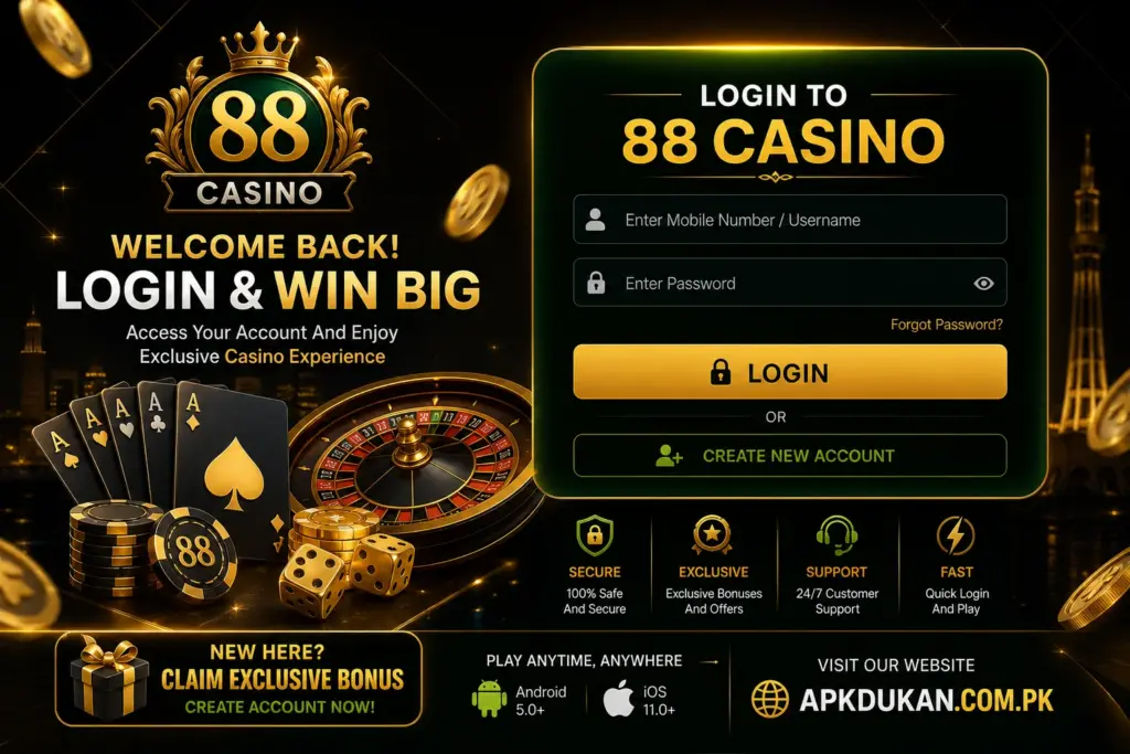 Login 88Casino Game