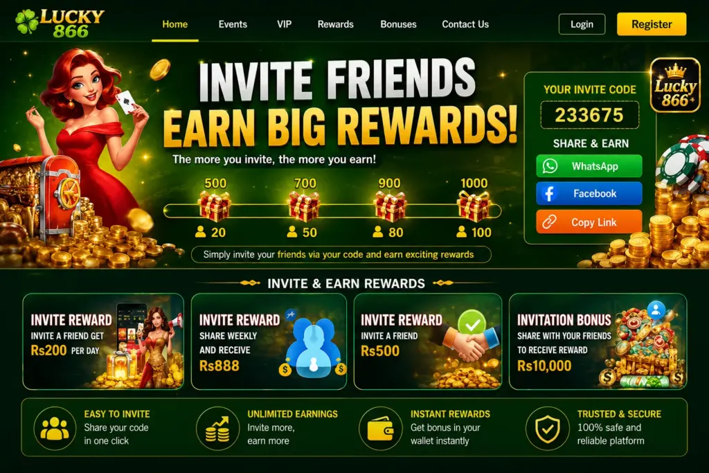 Lucky866 Referral Program