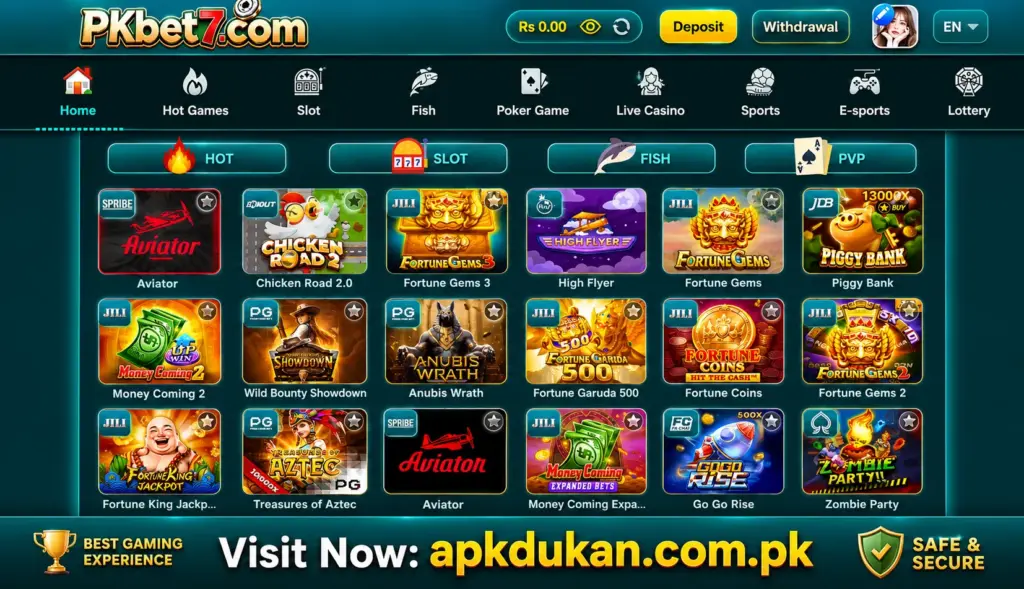 PKBet7 Hot Games