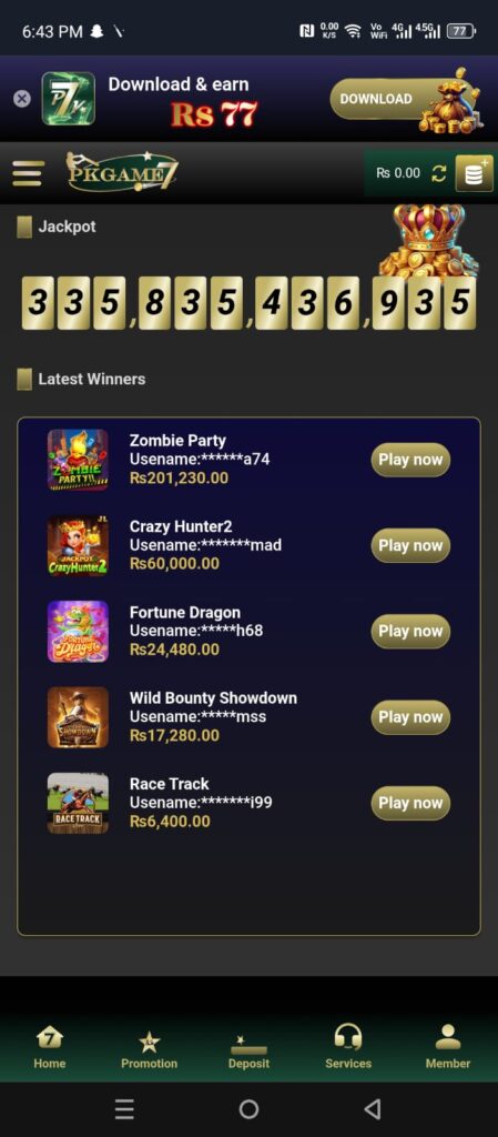PKGame7 Earning App
