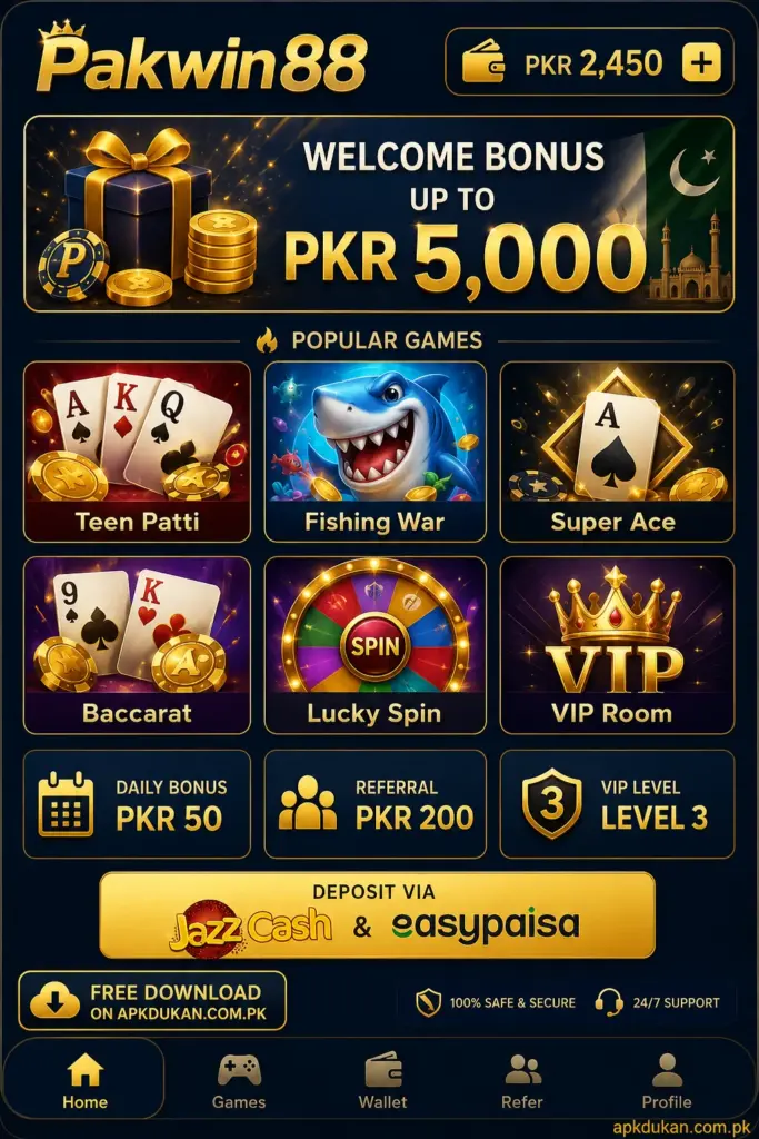 Pakwin88 Earning App
