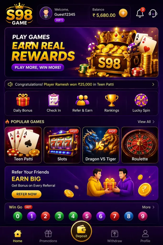 S98 Earning App