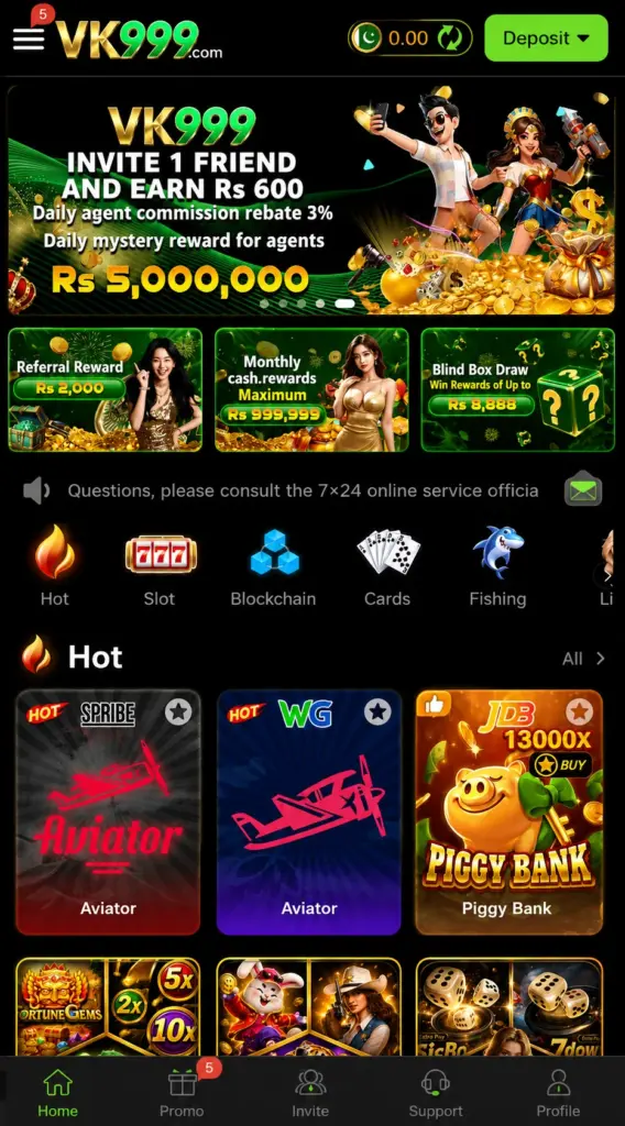 VK999 Game Online Earning App