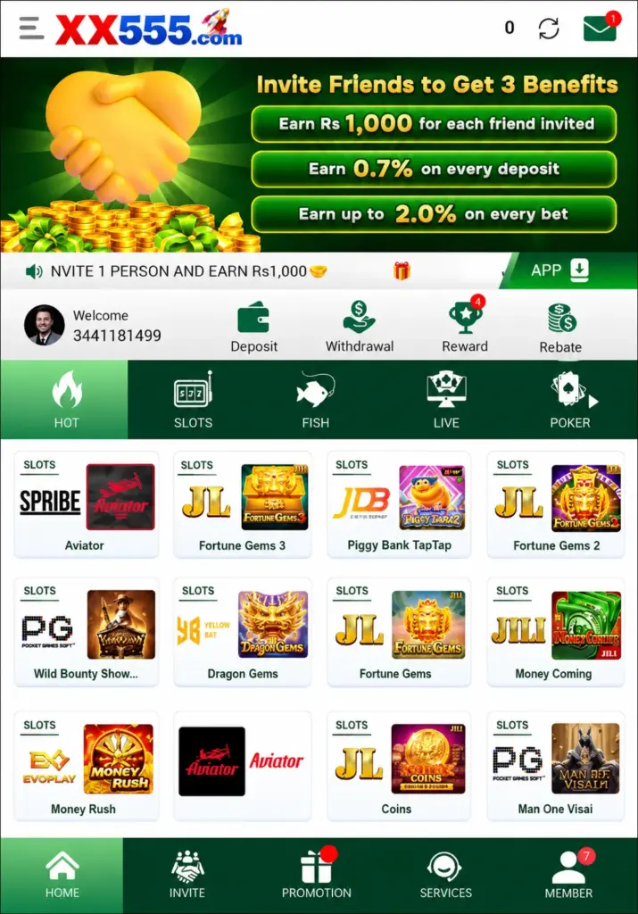 XX555 Slots and Casino Games