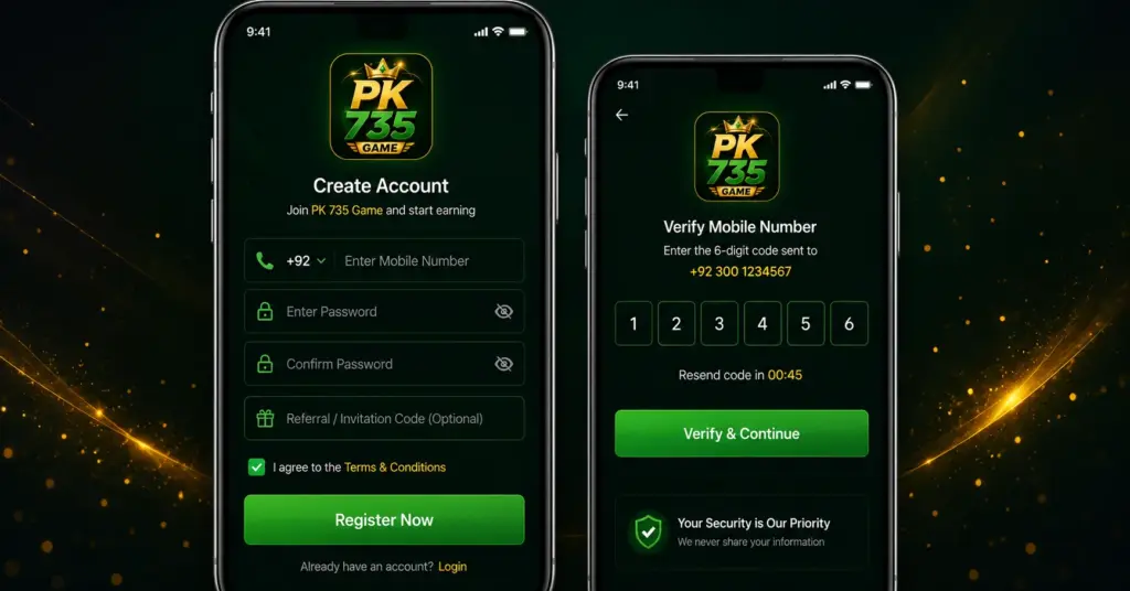 PK 735 Game New Account Registration 2026