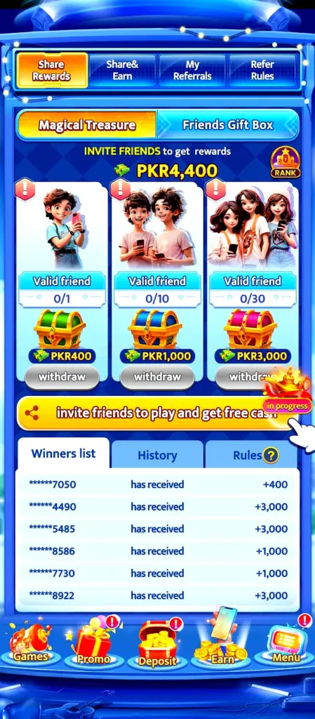 Refer and Earn Rewards