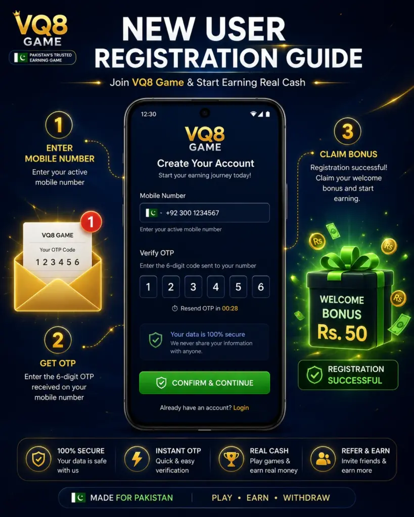 VQ8  Game Registration