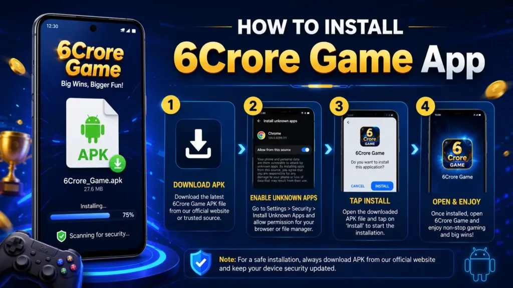 6Crore Game App