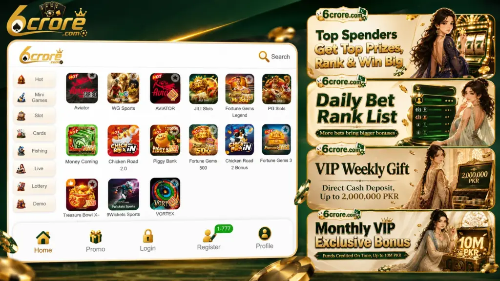 6Crore Game earning App